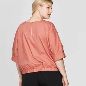 NWT: XL Rose/ light coral top